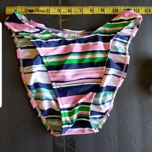 High Thigh Sunset Separates Striped Bikini Bottoms Sz S Swim Tropical Lounge